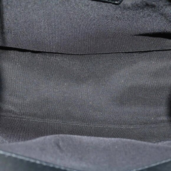 CHANEL Turn Lock Chain Shoulder Bag Wool Gray CC Auth 30734AV - Picture 9 of 16